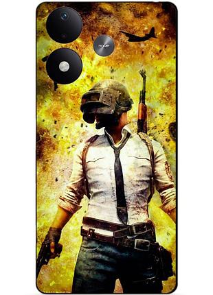 Силіконовий чохол бампер для xiaomi redmi note 17 з малюнком пабг pubg