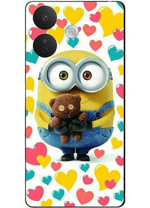 Силіконовий чохол бампер для xiaomi redmi note 17 pro з малюнком міньйон боб minion