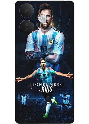 Чехол силиконовый бампер для xiaomi redmi note 17 pro с рисунком messi аргентина месси