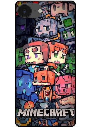 Чохол силіконовий бампер для iphone 16e гра minecraft майнкрафт