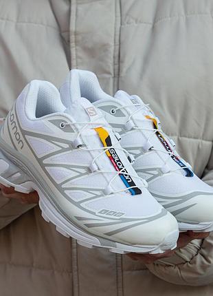 😍 жіночі кросівки salomon xt-6 lab white grey