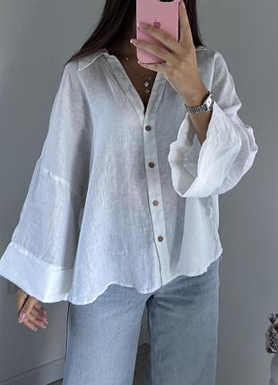 Лляна сорочка , 100% льон zara