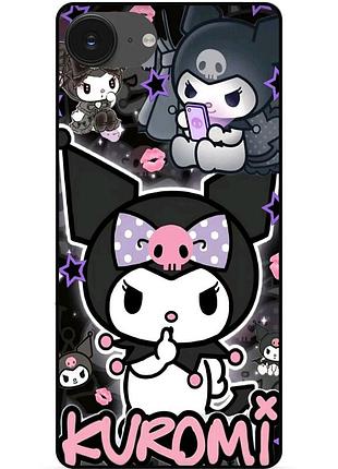 Силиконовый чехол для iphone 17e с картинкой куроми kuromi