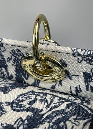 Сумочка medium lady d-lite bag blue/white💔 6