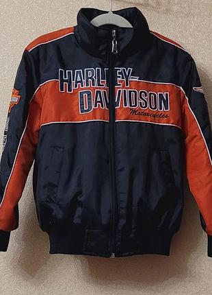 Куртка парка детская harley davidson мото 116 см