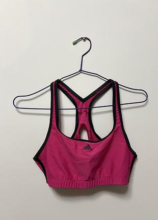 Жіночий топ adidas techfit рожевий спортивний