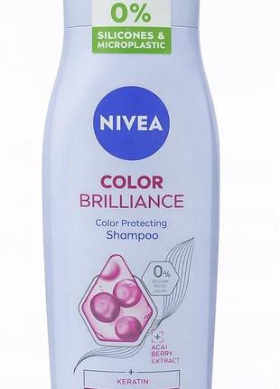 Шампунь для окрашенных волос nivea color brilliance 400 мл
