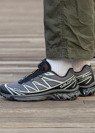 Мужские кроссовки salomon xt-6 gore-tex black\grey