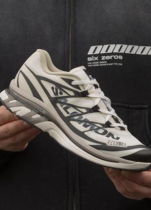 Мужские кроссовки maison margiela salomon xt-mm6 vanilla ice black