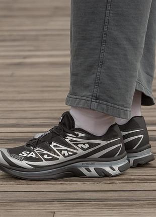 Мужские кроссовки salomon xt-mm6 x maison margiela black silver
