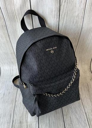 Жіночий великий рюкзак michael kors чорний люкс