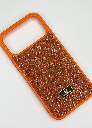 Оригінальний чохол swarovski для iphone 17 pro (orange)
