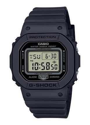 Жіночий електронний годинник casio g-shock gmd-s5600ba-1 полімерний ремінець сірий дисплей