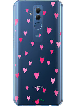 Чехол на huawei mate 20 lite сердечки 2 "4763u-1575-8094"