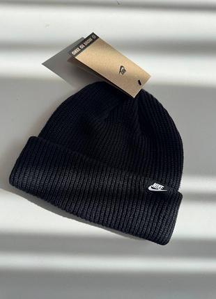 Шапка унісекс nike terra beanie sc black hf0176-010. оригінал!