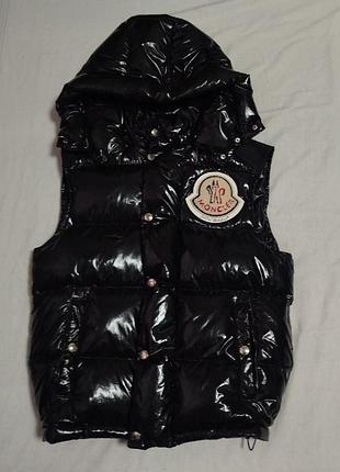 Глянцевый дутый пуховик moncler x palm angels "snow angels" (premium)
