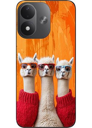 Силиконовый чехол epik для xiaomi redmi note 17 4g / 5g с принтом стильные ламы