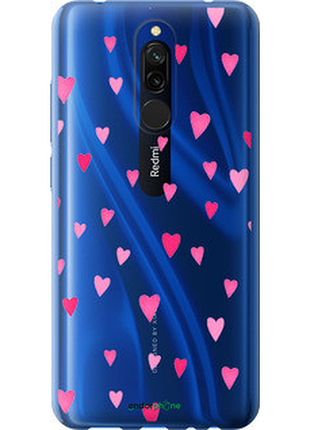 Чехол на xiaomi redmi 8 сердечки 2 "4763u-1806-8094", чехол для телефона