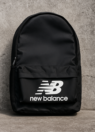 Компактний рюкзак new balance 40×25×10 см, чорний чоловічий рюкзак для міста
