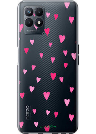 Чохол на realme narzo 50 сердечка 2 "4763u-3066-8094", чохол для телефона