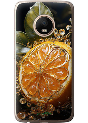 Чехол на motorola moto g5 plus лимон "5647u-1038-8094"