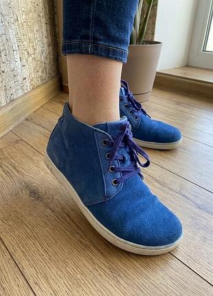 Замшевые полуботиноки /кед бренда birkenstock