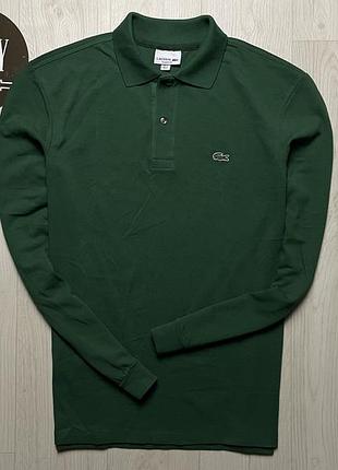 Мужское поло длинный рукав lacoste, размер l