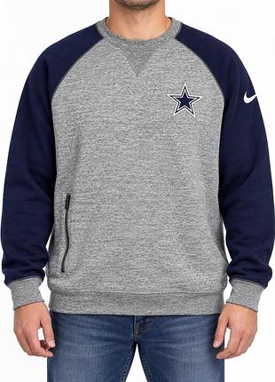 Чоловічий світшот nike nfl dallas cowboys xxl сірий / синій