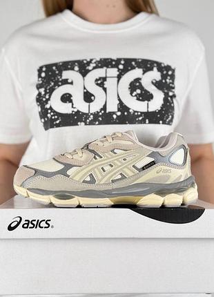 Термо кросівки asics gel-nyc w gtx beige