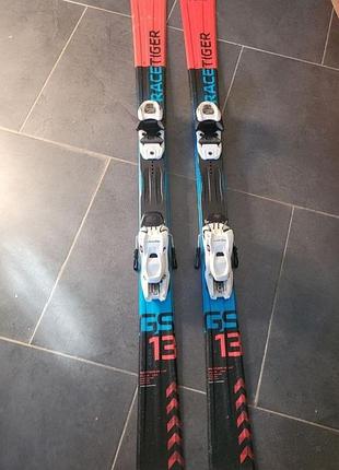 Дитячі/підліткові гірські лижі 140 см. völkl racetiger gs 13 з кріпленнями marker лыжи