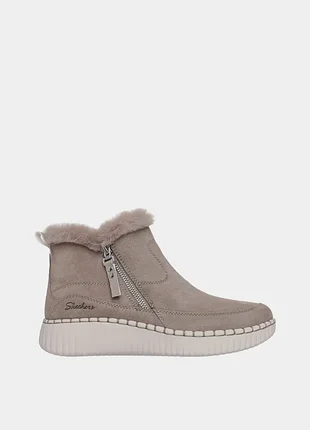 Оригінальні жіночі черевики skechers / черевики сіро-коричневого кольору