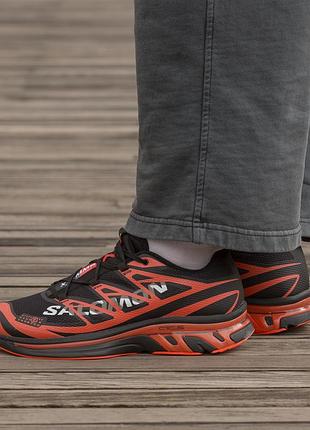 Чоловічі кросівки salomon xt-mm6 x maison margiela black red