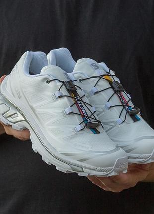 😍 жіночі кросівки salomon xt-6 gore-tex white silver