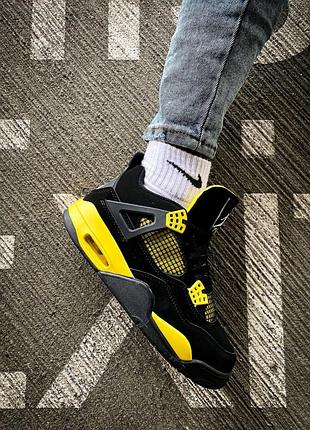 Мужские кроссовки nike air jordan 4 retro “thunder” / smb+ 🔗