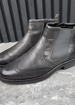 Ecco мужские ботинки кожа оригинал 40 / 41 eur