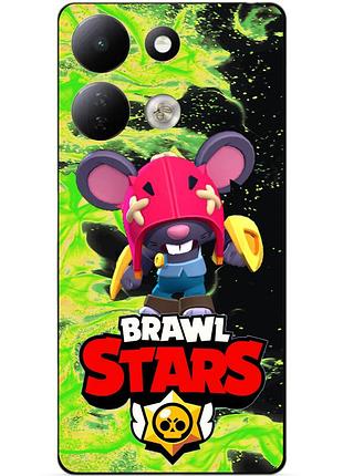 Чехол силиконовый бампер для xiaomi redmi 17 с героем бравл мо brawl