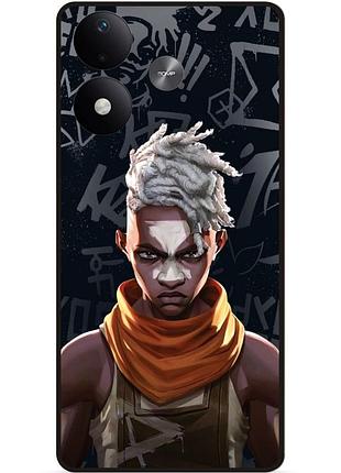 Силіконовий чохол бампер для xiaomi redmi note 17 з малюнком arcane аркейн