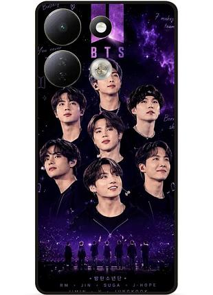 Силіконовий бампер чохол для xiaomi redmi 17 з малюнком bts bangtan boys