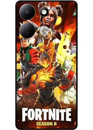 Силіконовий чохол бампер для xiaomi redmi 17 з малюнком fortnite marvel фортнайт марвел