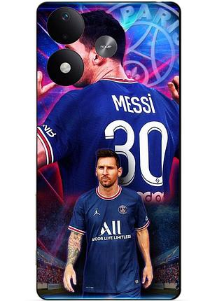 Силіконовий чохол бампер для xiaomi redmi note 17 з малюнком мессі псж messi