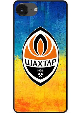 Силиконовый чехол бампер для iphone 17e с рисунком шахтер донецк
