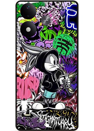 Силіконовий чохол бампер для xiaomi redmi note 17 з малюнком малий вухань bugs bunny