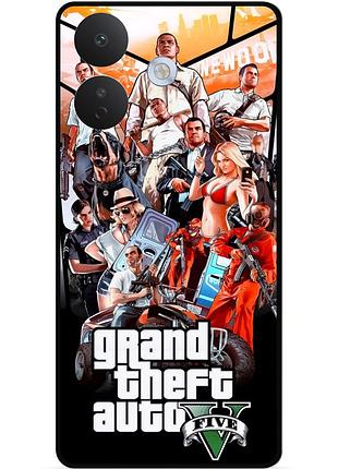 Силіконовий бампер чохол для xiaomi redmi note 17 pro з малюнком gta гта