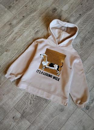 Худи толстовка zara kids с пайетками 140