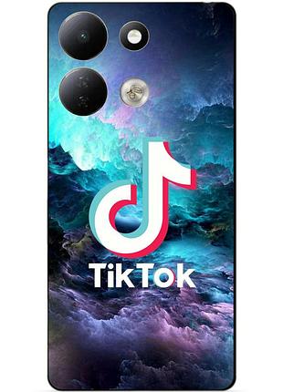 Силіконовий чохол бампер для xiaomi redmi 17 з малюнком tik tok тік ток
