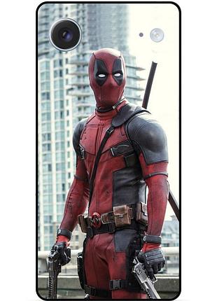 Чехол силиконовый бампер для iphone 17 air с рисунком deadpool дэдпул