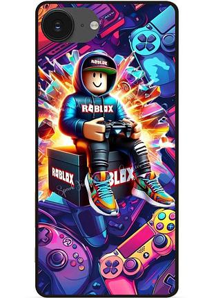 Чохол силіконовий бампер для iphone 16e з картинкою roblox роблокс