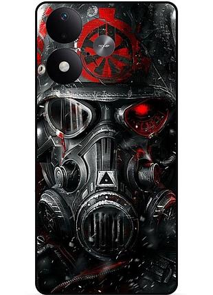 Чехол силиконовый бампер для xiaomi redmi note 17 с рисунком сталкер stalker