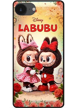 Силиконовый бампер чехол для iphone 17e с рисунком лабубу labubu