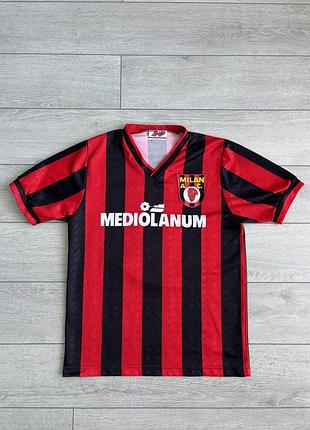 Футбольная футболка джерси винтаж ретро марко ван бастен мелан yvette ac milan mediolanum marco van basten vintage retro rare blokecore size s с разме